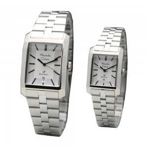 Alexandre Christie AC 1019 Silver White Couple